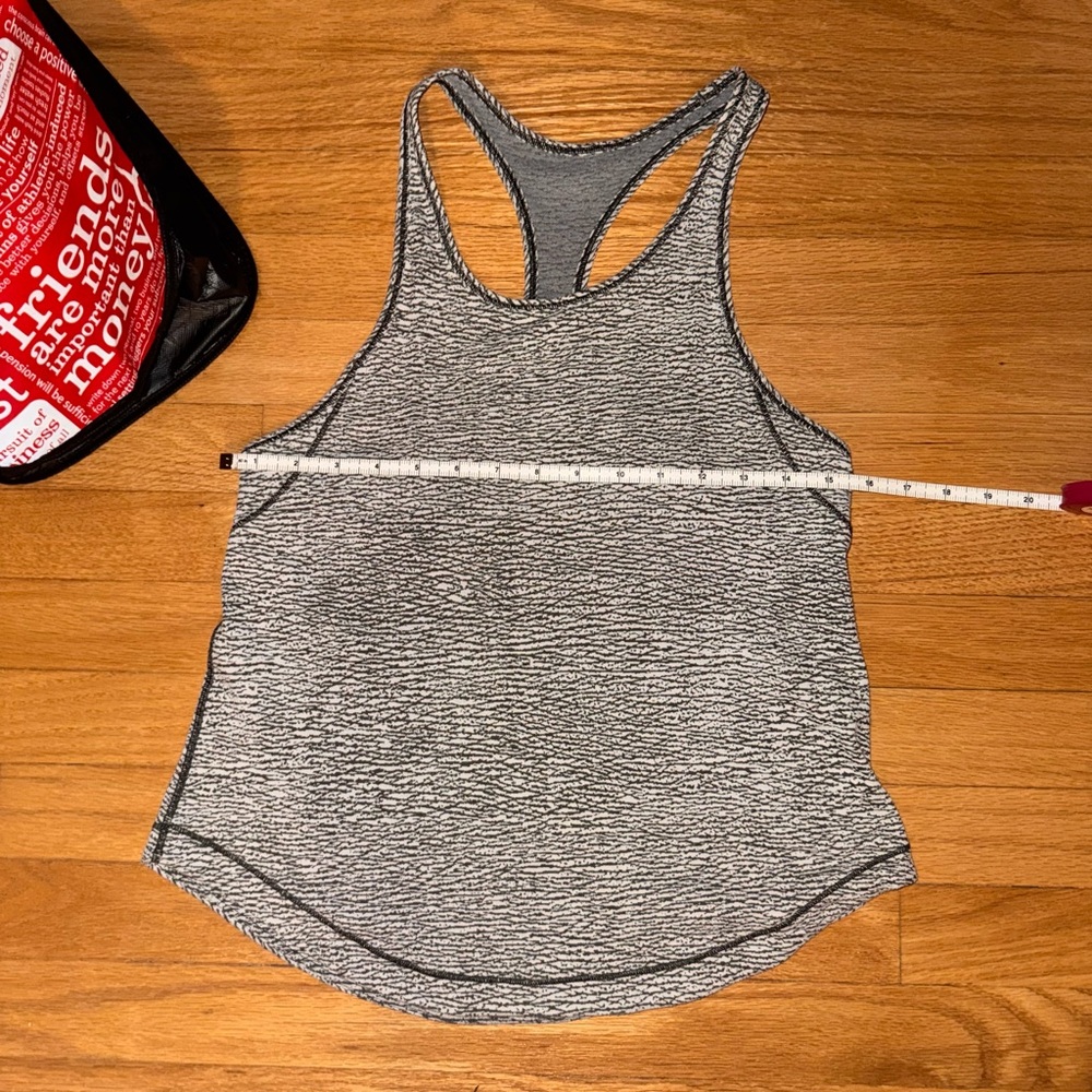 Lululemon tank- size 6- Women's Gray Racerback Tank Top